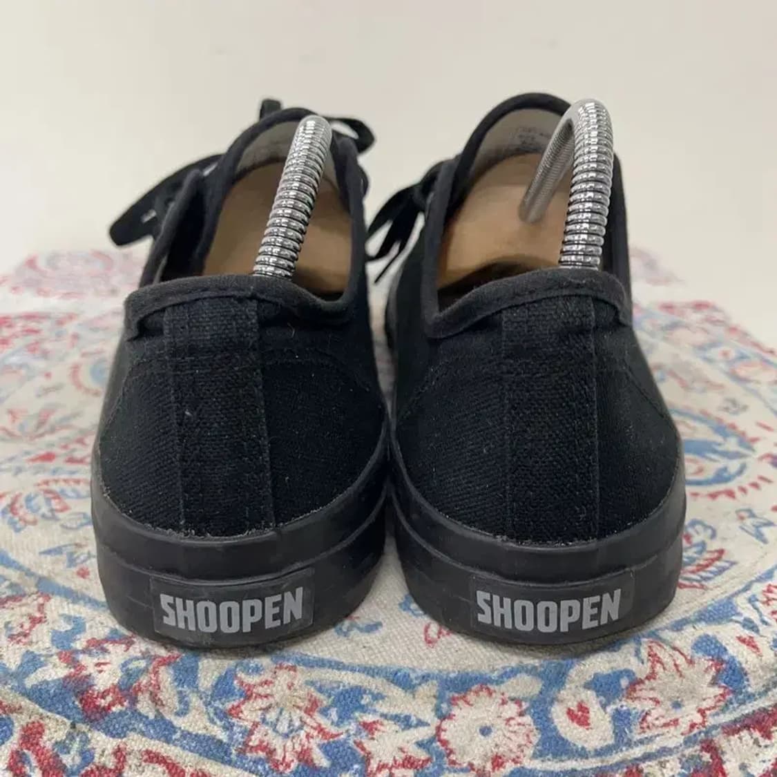 슈펜 블랙 캔버스 스니커즈 260 E00979 상품이미지2