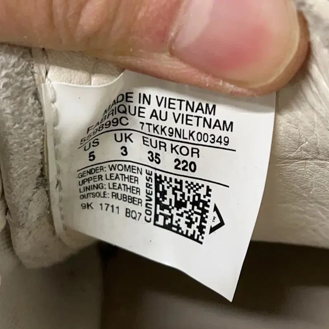 컨버스 원스타 플랫폼 스니커즈 220 E00988 상품이미지5