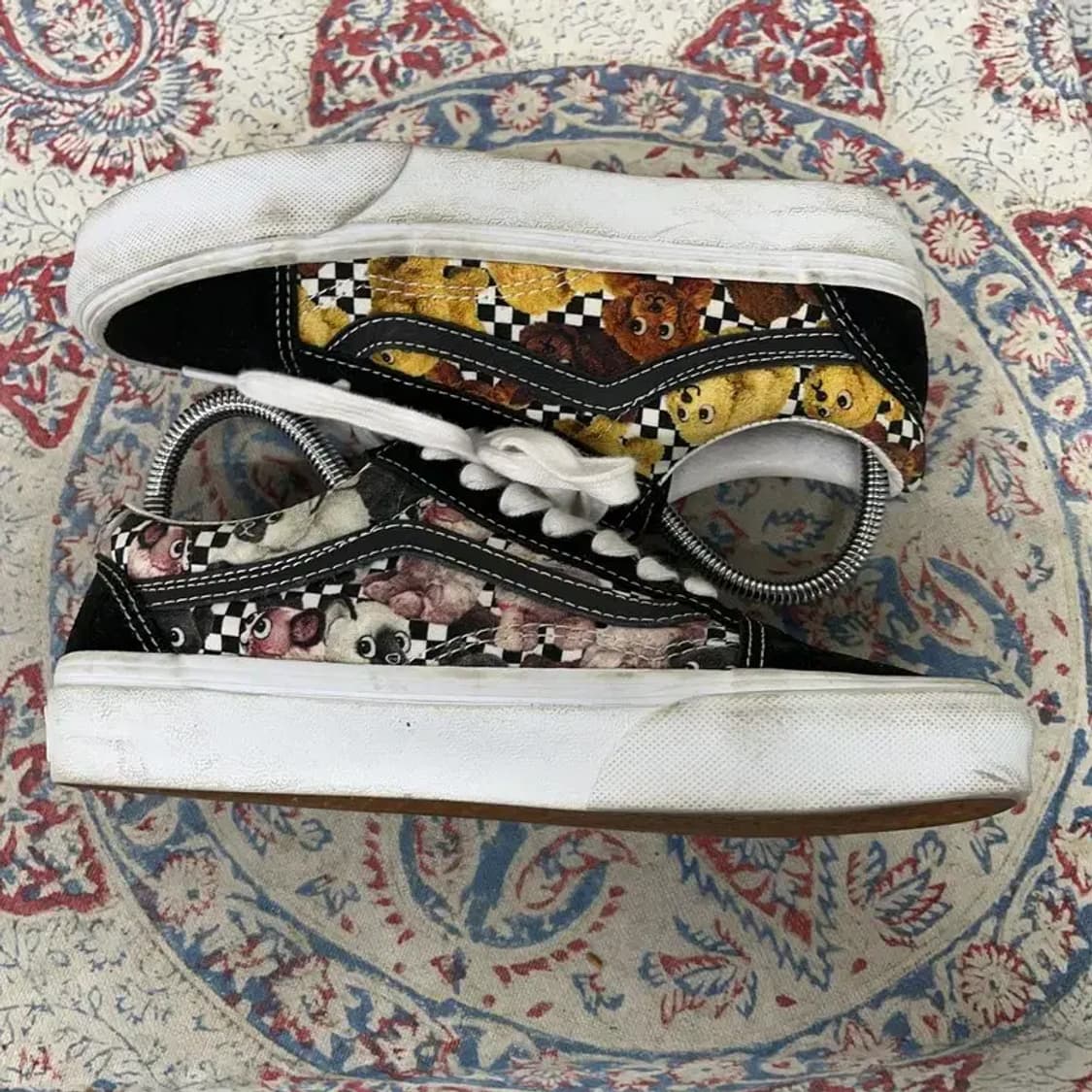 반스 올드스쿨 애니멀 체커보드 스니커즈 운동화 225 E01010 상품이미지3