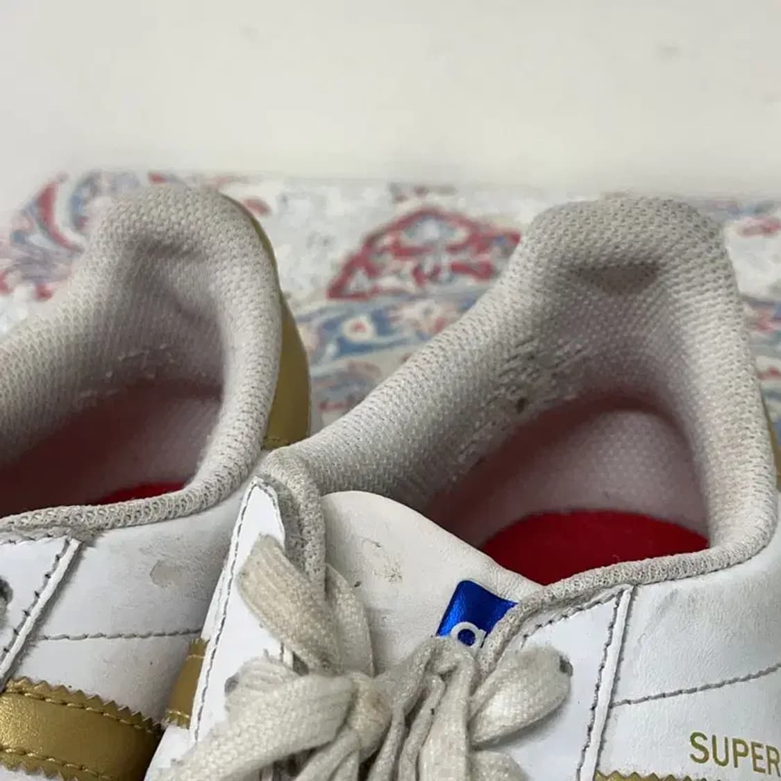 아디다스 슈퍼스타 골드 스니커즈 235 E01017 상품이미지7