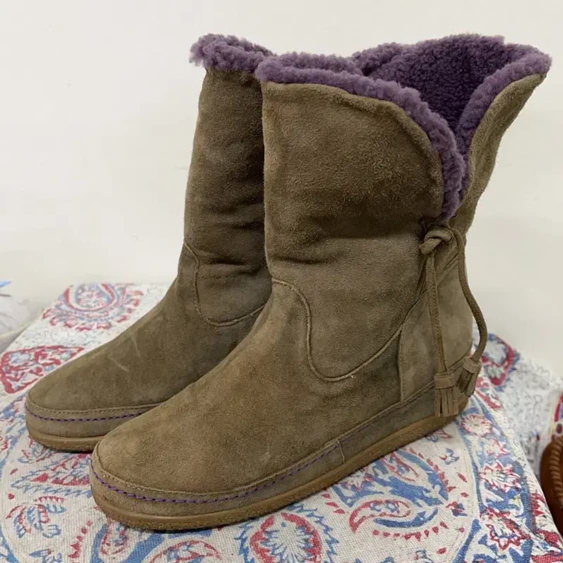 금강 랜드로바 어그부츠 털신발 앵클부츠 240 E01062 상품이미지2