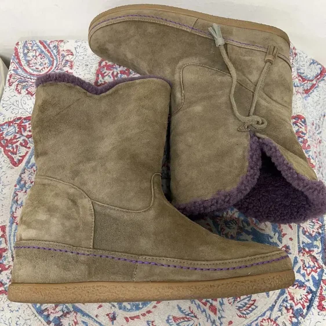 금강 랜드로바 어그부츠 털신발 앵클부츠 240 E01062 상품이미지4