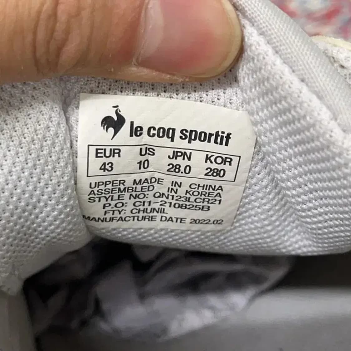 르꼬끄 스포르티브 R820 운동화 280 E01071 상품이미지5