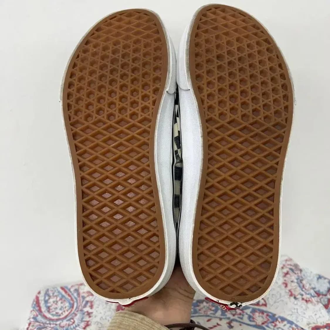 반스 어센틱 체커보드 스니커즈 신발 250 E01072 상품이미지4