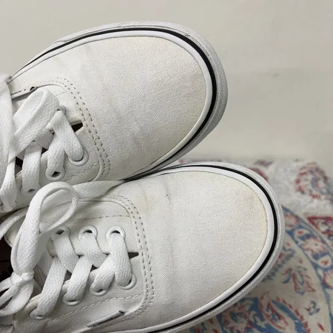 반스 에라 화이트 스니커즈 220 E01075 상품이미지6