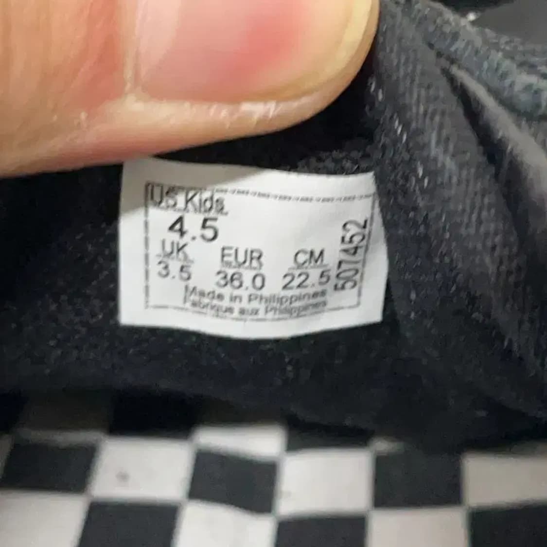 반스 올드스쿨 올블랙 스니커즈 225 E01089 상품이미지5