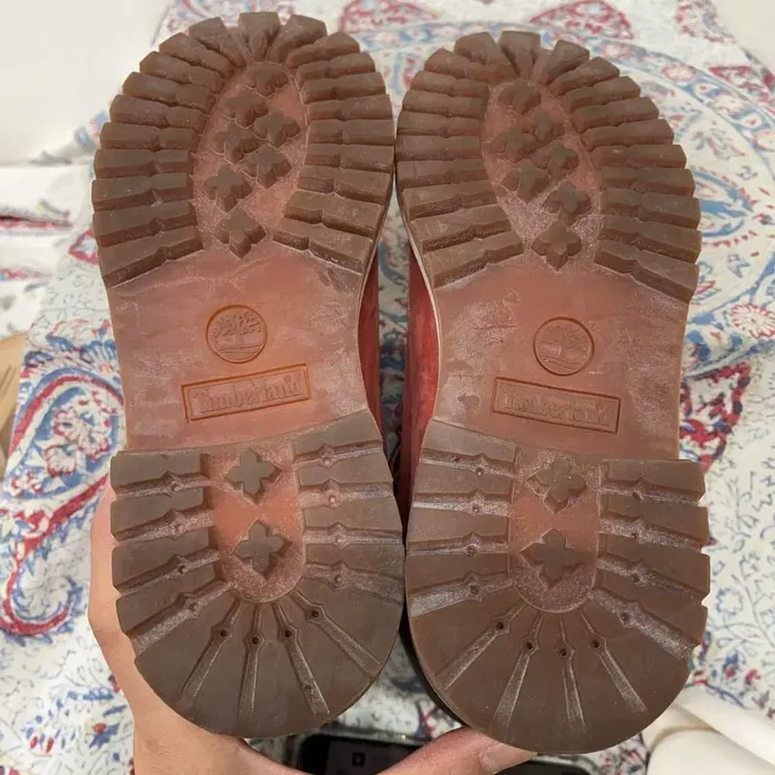 팀버랜드 6인치 누벅 레드 워터프루프 부츠 5.5M E01102 상품이미지4