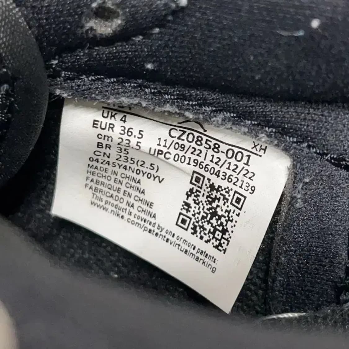 나이키 에어조던 1 레트로 로우 시멘트 스니커즈 235 E01111 상품이미지5