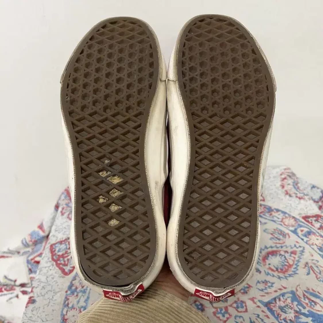 반스 올드스쿨 버건디 슬립온 스니커즈 230 E01113 상품이미지4