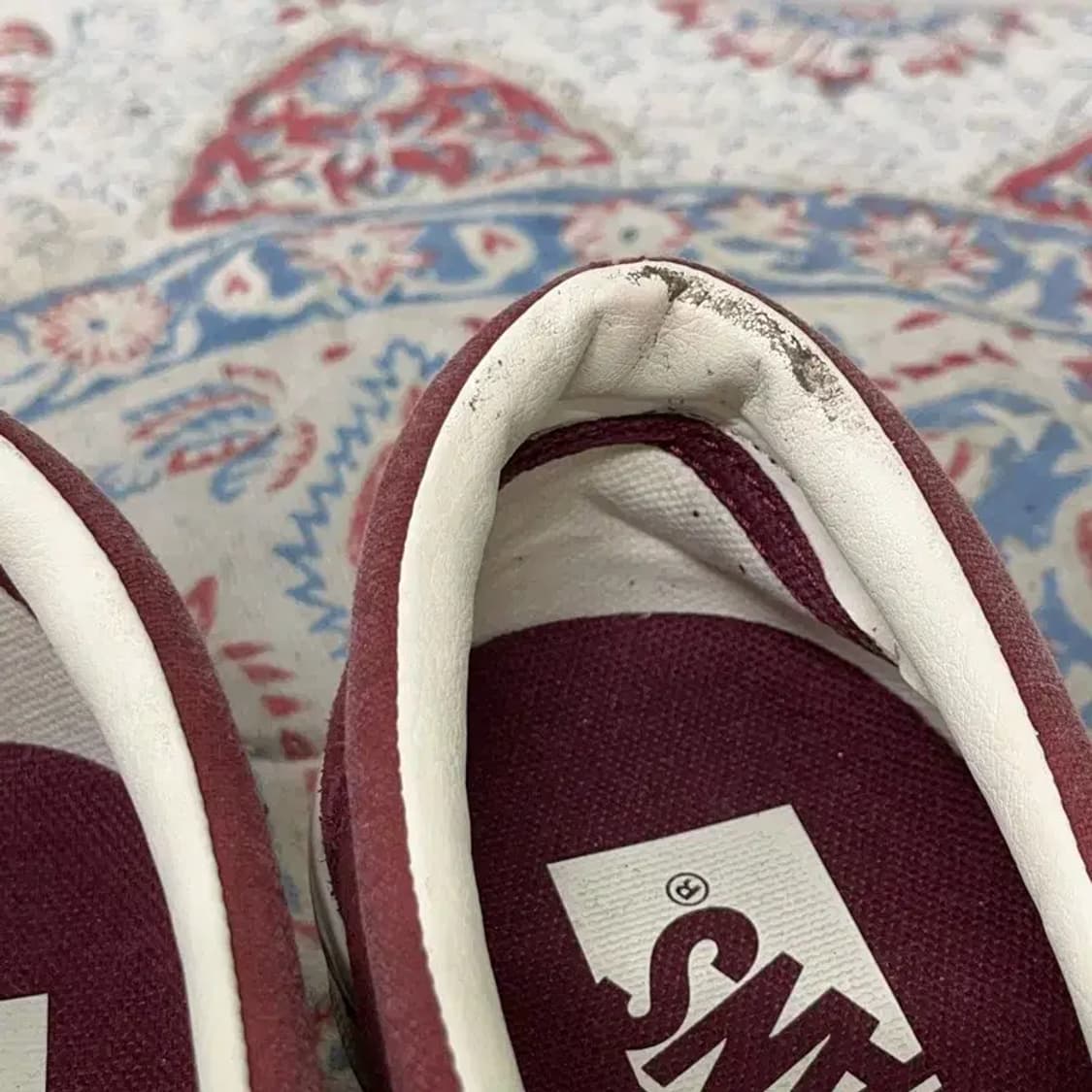 반스 올드스쿨 버건디 슬립온 스니커즈 230 E01113 상품이미지6