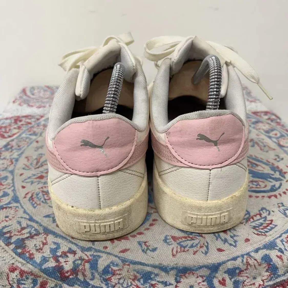 푸마 스카이 클린 화이트 핑크 스니커즈 260 E01118 상품이미지2