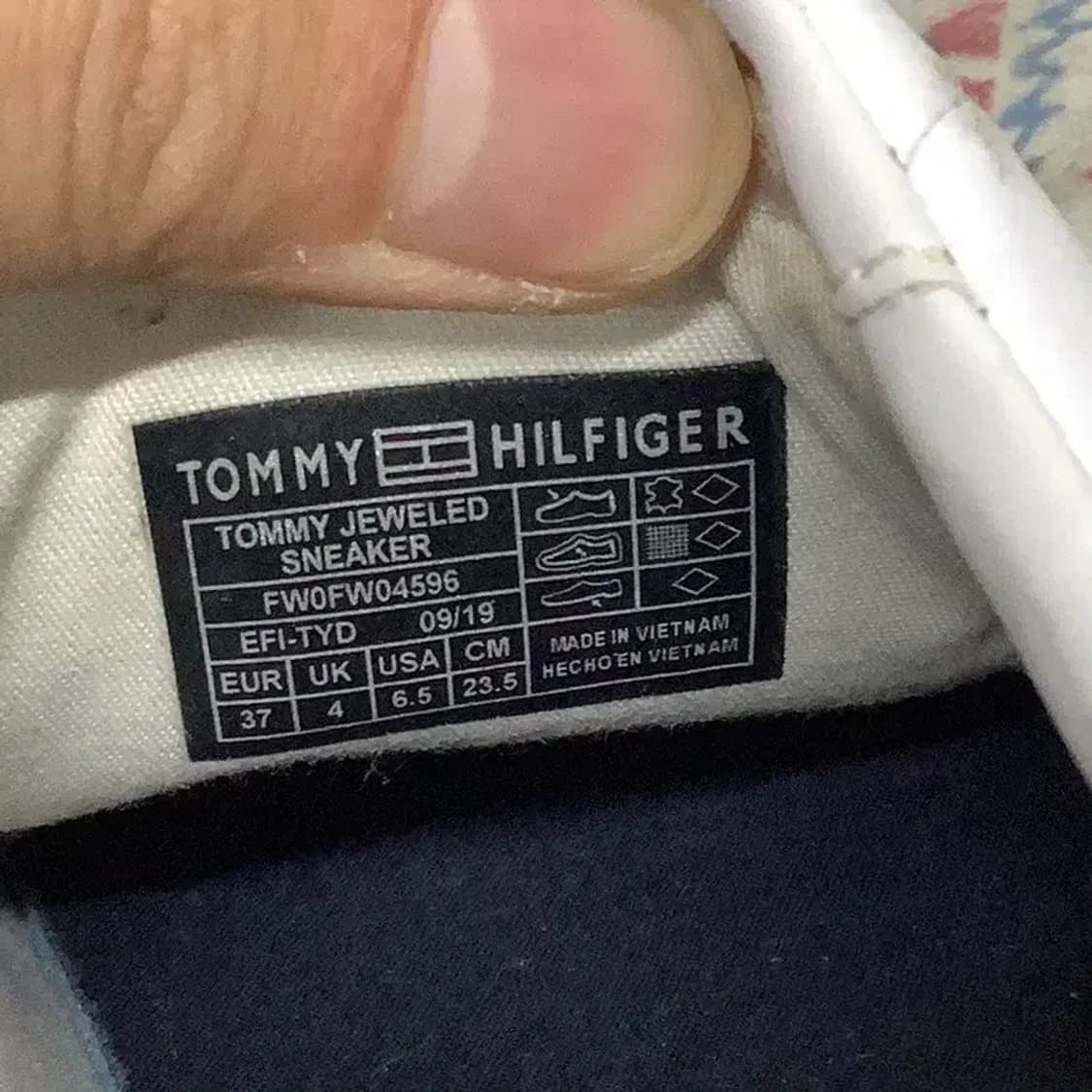 타미힐피거 라인스톤 트레이너 스니커즈 운동화 235 E01135 상품이미지5