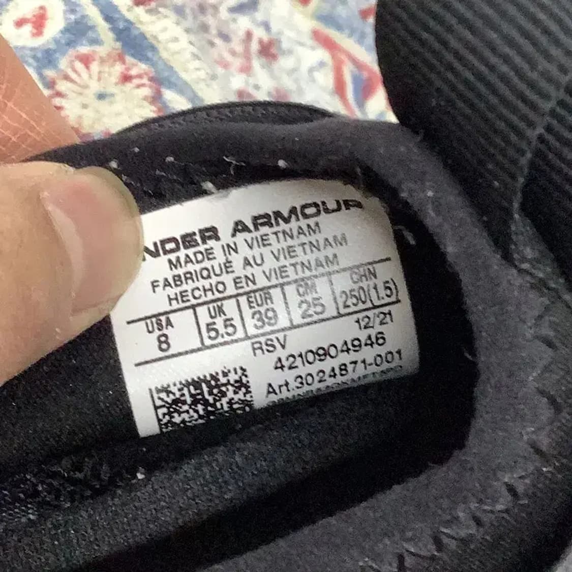 언더아머 UA 런플레이 런닝화 운동화 250 E01138 상품이미지5