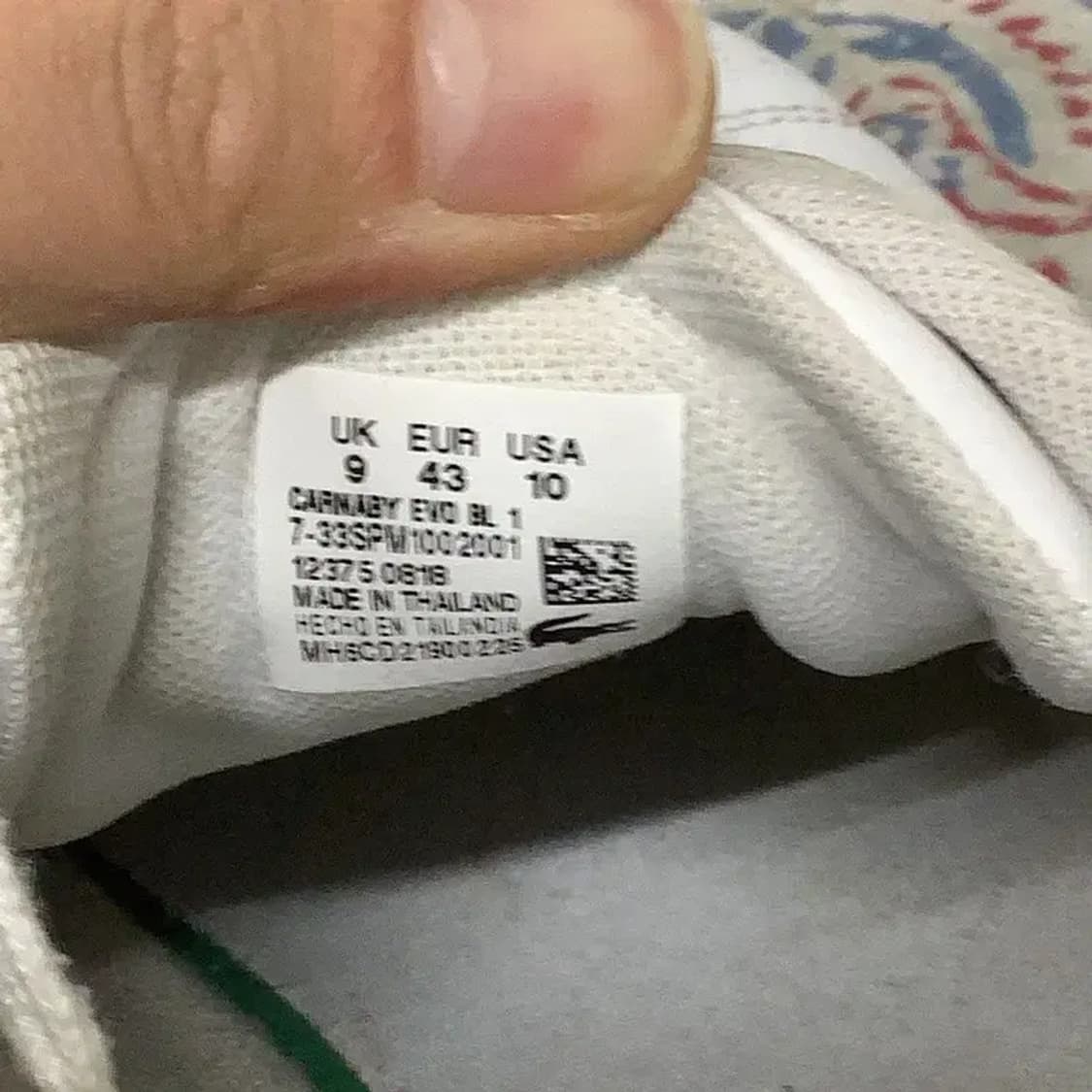 라코스테 카나비 에보 스니커즈 운동화 UK9 E01142 상품이미지5