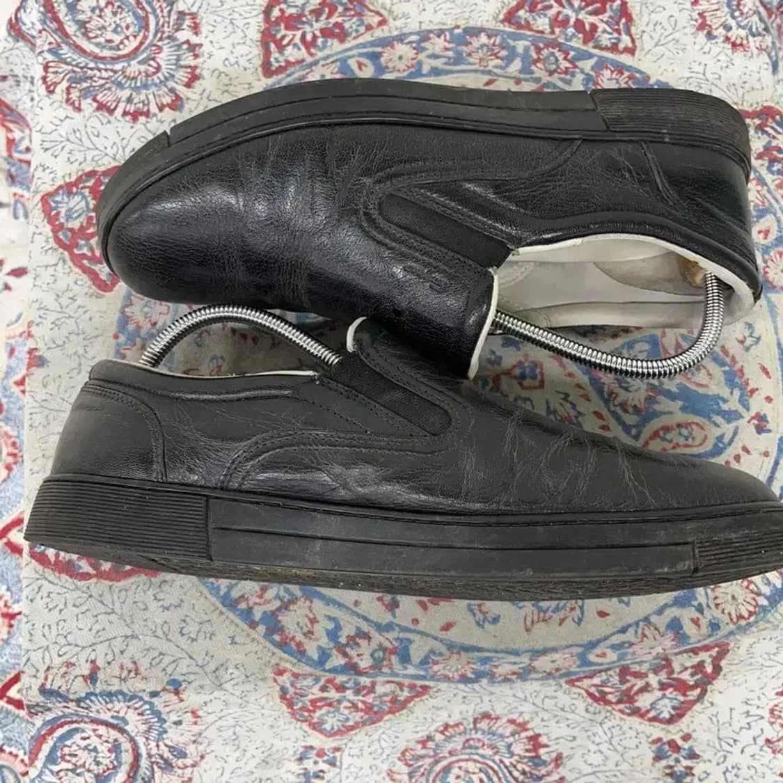 페라가모 빈티지 가죽 슬립온 단화 7.5 E01166 상품이미지3