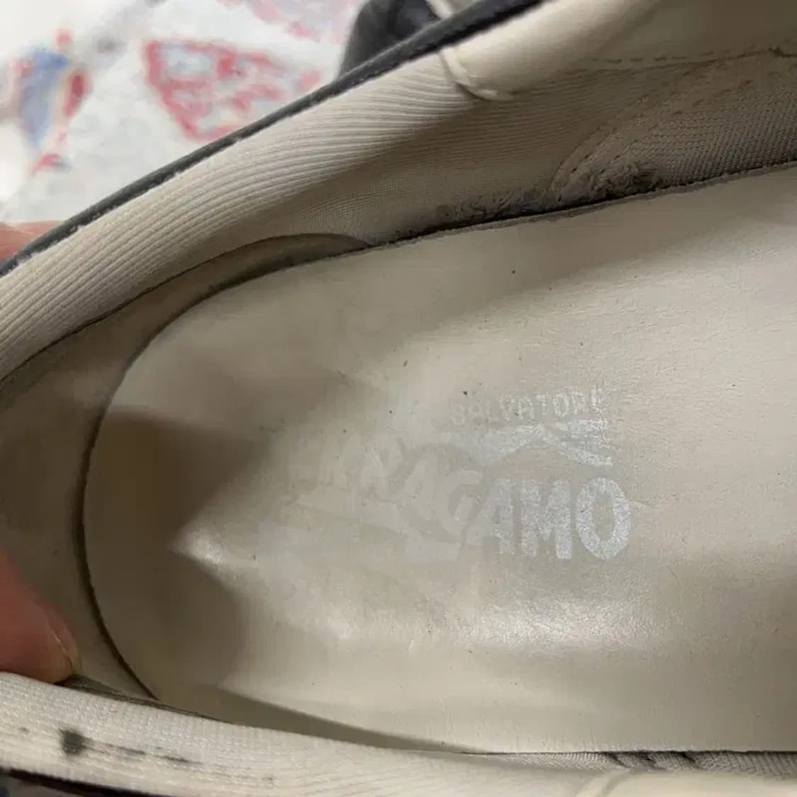 페라가모 빈티지 가죽 슬립온 단화 7.5 E01166 상품이미지7