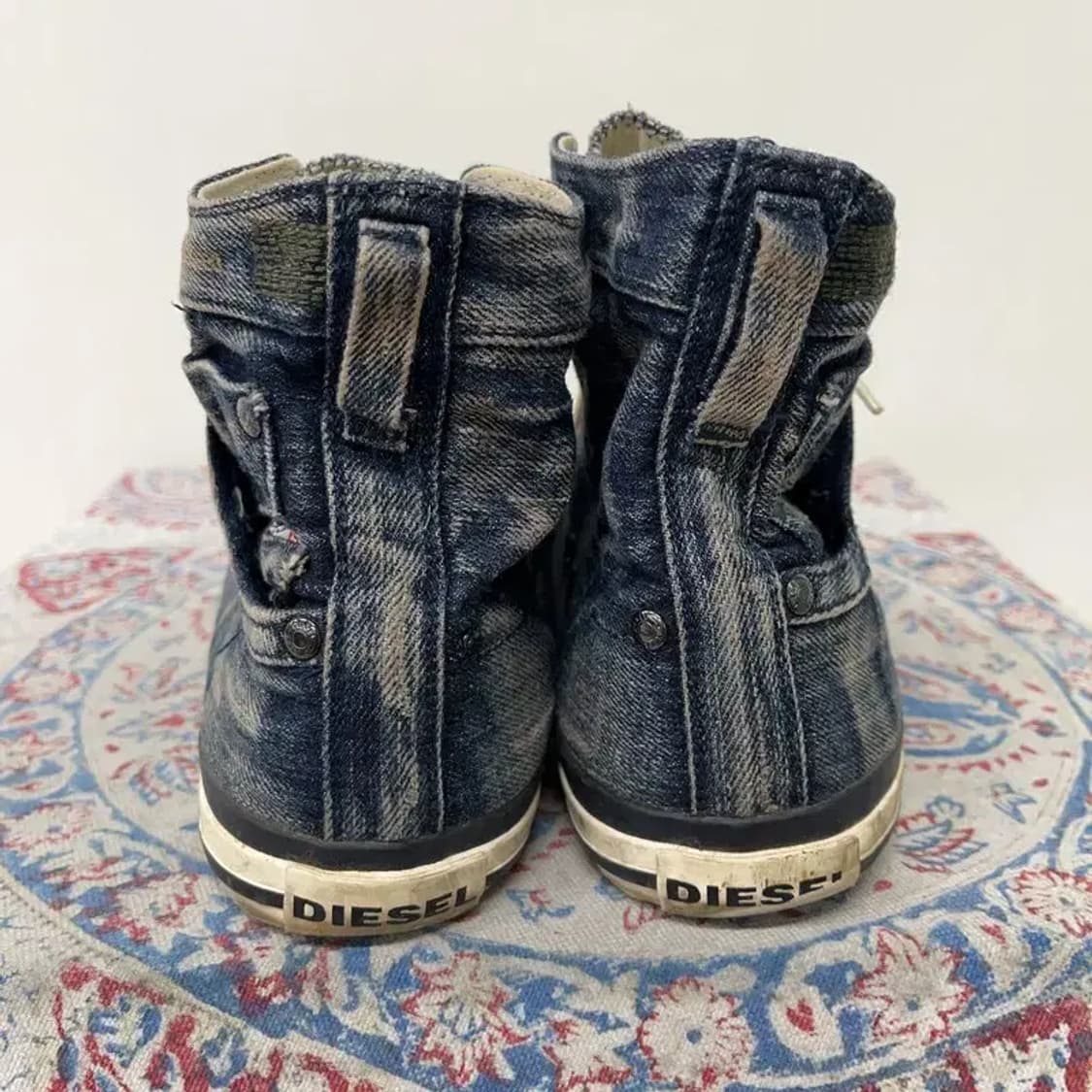 디젤 더티워싱 데님 하이탑 스니커즈 운동화 43 E01173 상품이미지2