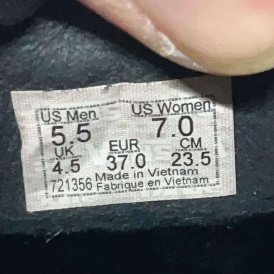 반스 어센틱 프린지 스니커즈 운동화 235 E01179 상품이미지6