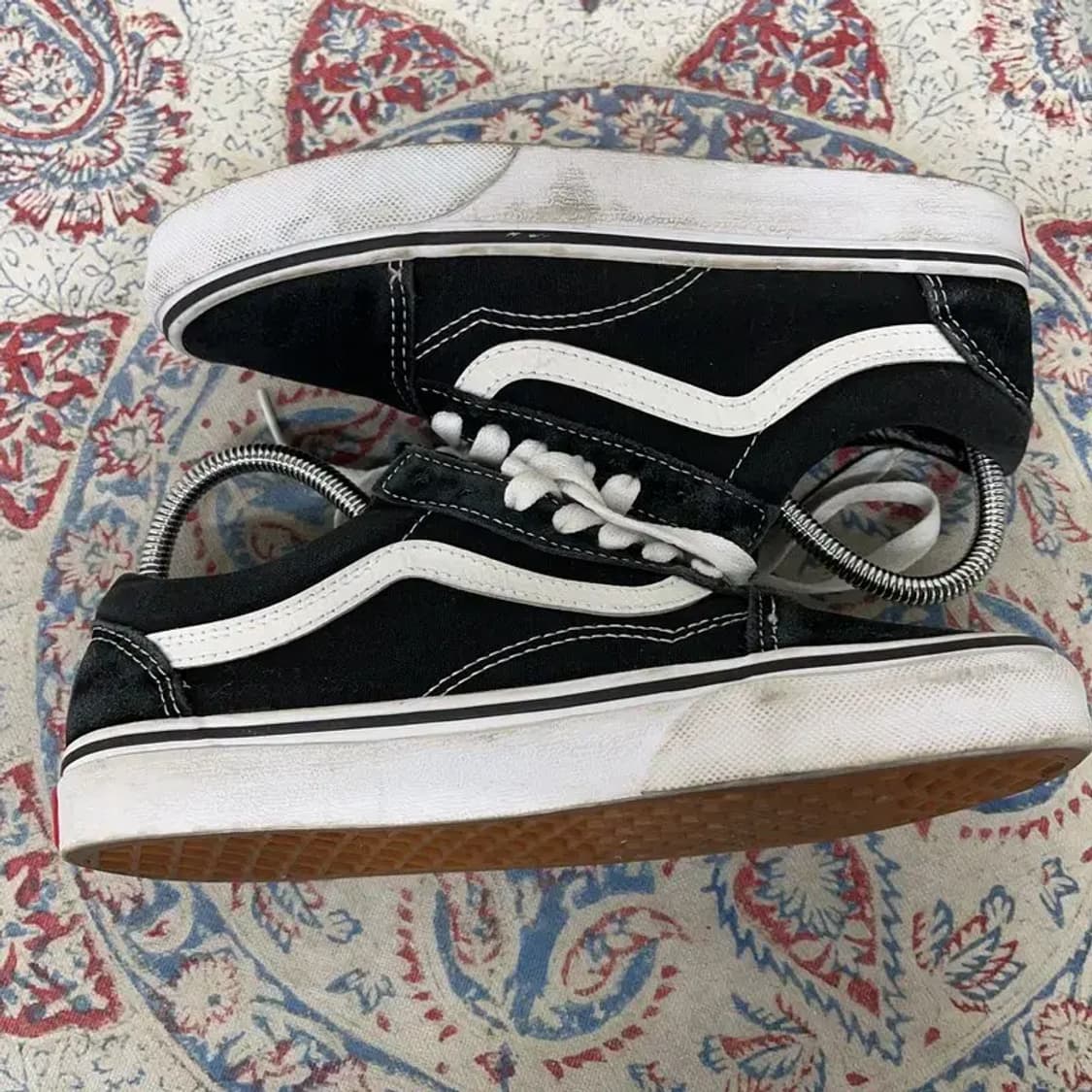 반스 올드스쿨 스니커즈 블랙 운동화 225 E01200 상품이미지3