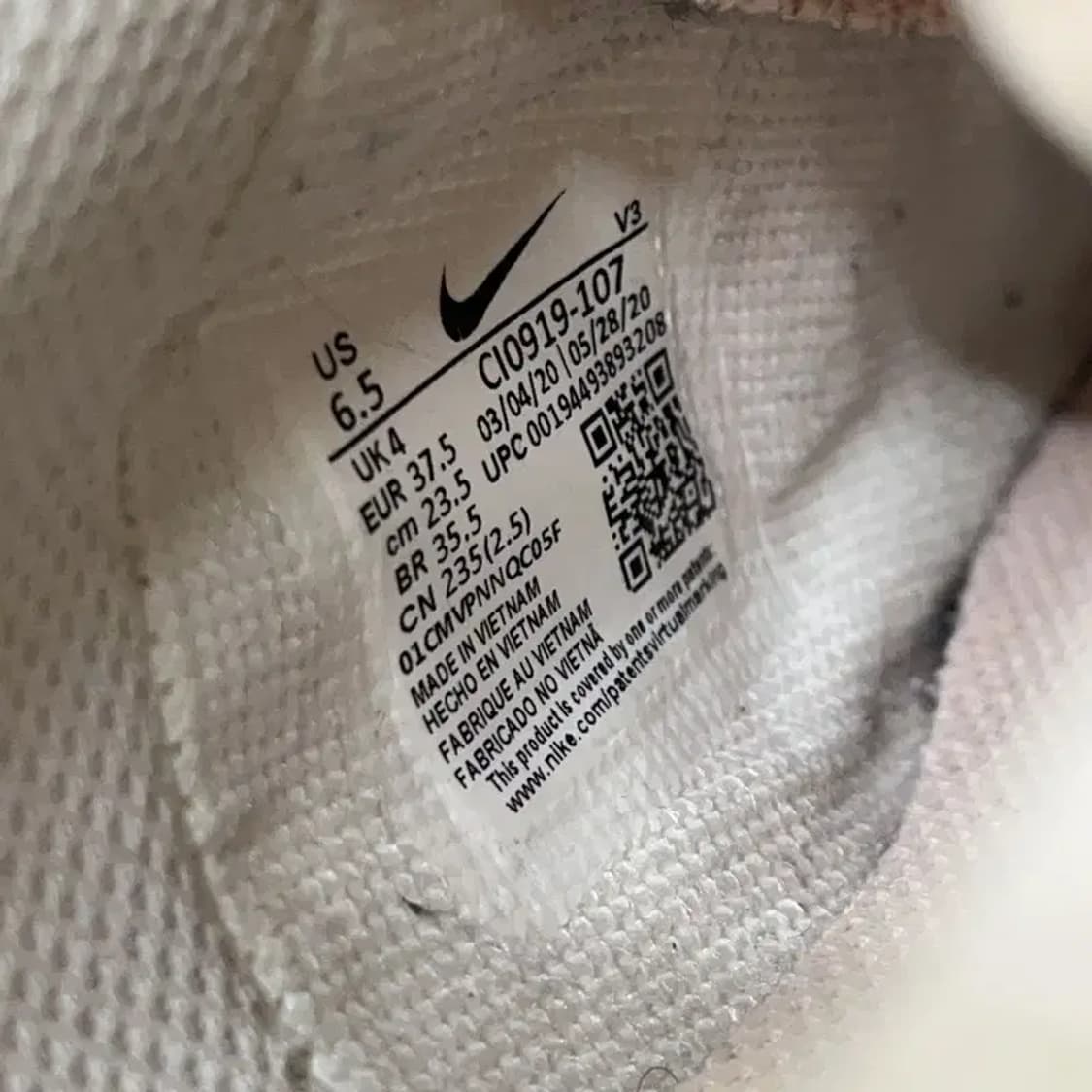 나이키 에어포스 1 쉐도우 스니커즈 운동화 235 E01203 상품이미지5