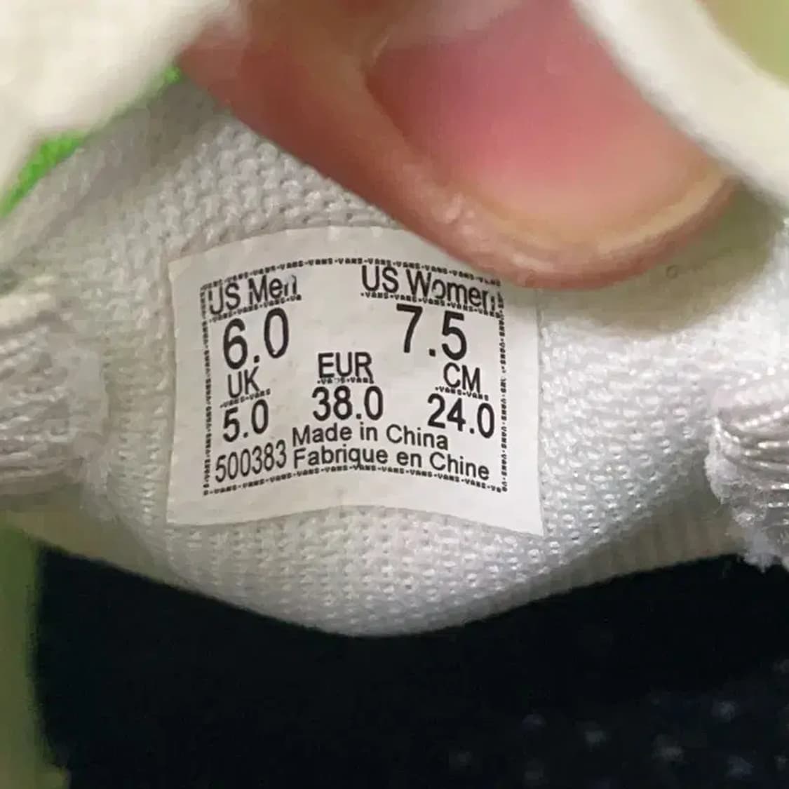 반스 컴피쿠시 슬립스쿨 체커보드 스니커즈 운동화 240 E01209 상품이미지5