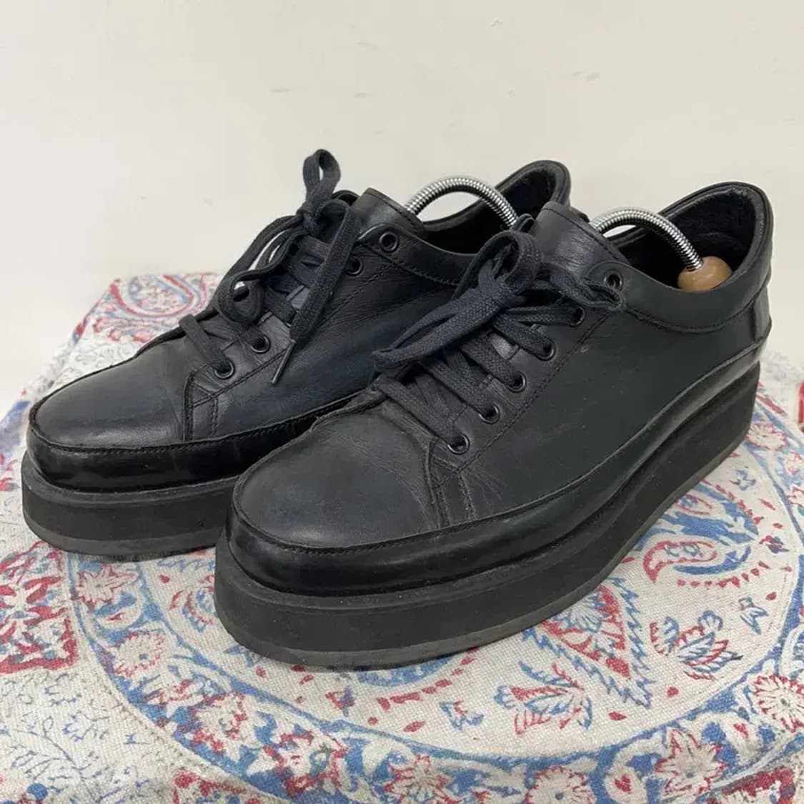 라멀마메종 블랙 통굽 스니커즈 운동화 260 E01210 상품이미지1