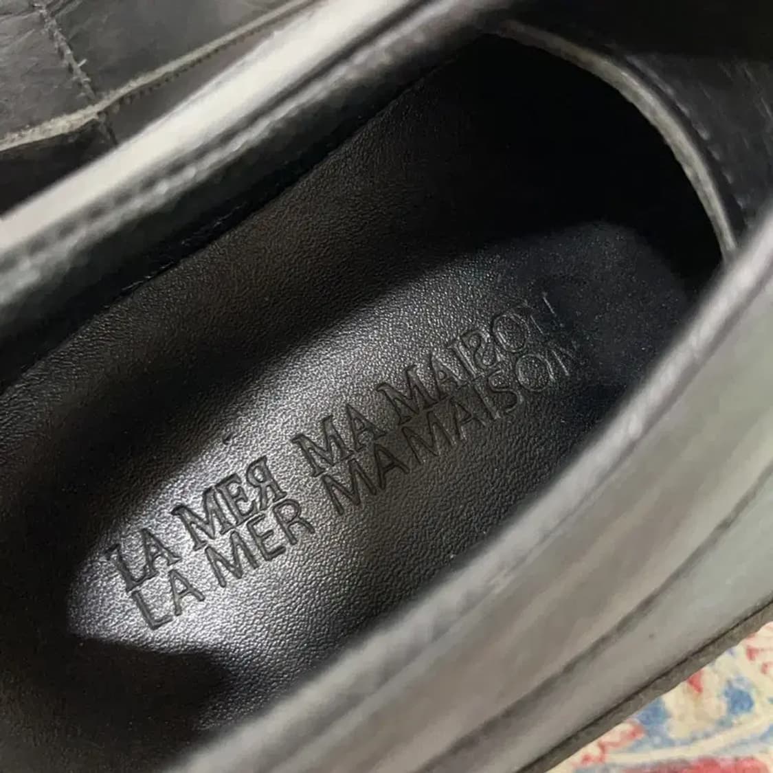 라멀마메종 블랙 통굽 스니커즈 운동화 260 E01210 상품이미지5