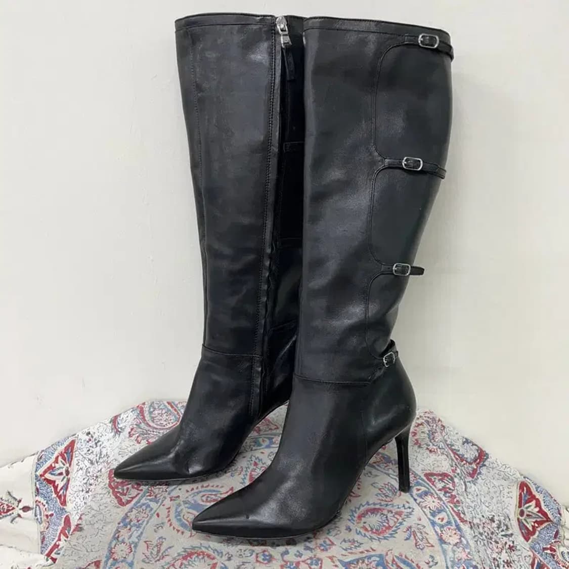 랄프로렌 발레리 가죽 니하이 롱부츠 7.5B E01214 상품이미지1