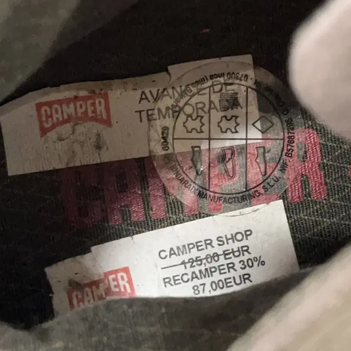 캠퍼 빈티지 스웨이드 스니커즈 운동화 36 E01226 상품이미지6