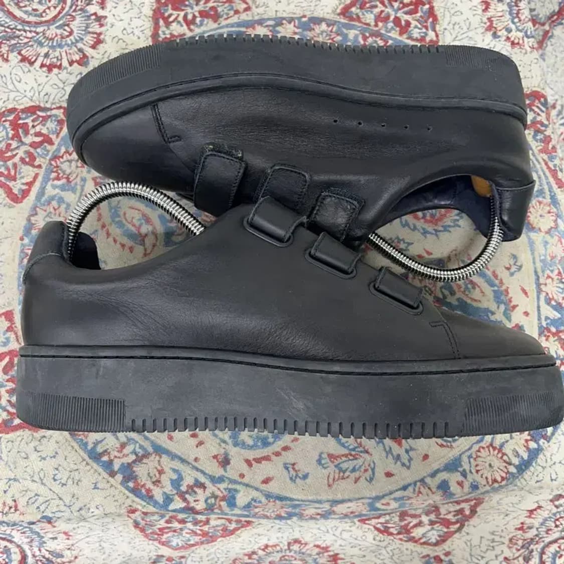 산드로 가죽 벨크로 스니커즈 운동화 38 E01236 상품이미지3