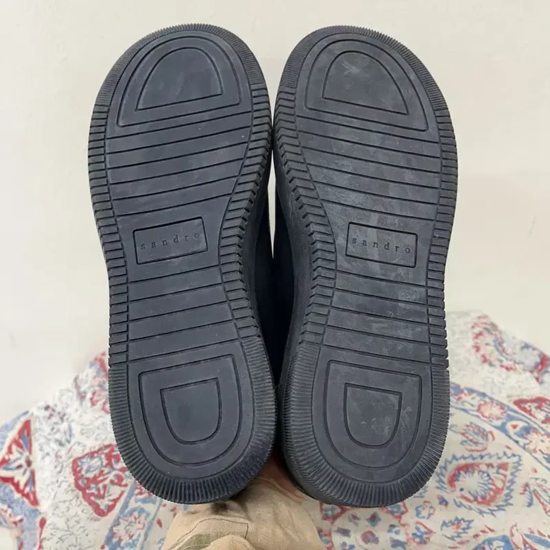 산드로 가죽 벨크로 스니커즈 운동화 38 E01236 상품이미지4