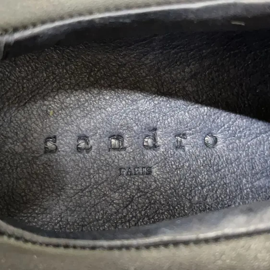 산드로 가죽 벨크로 스니커즈 운동화 38 E01236 상품이미지5