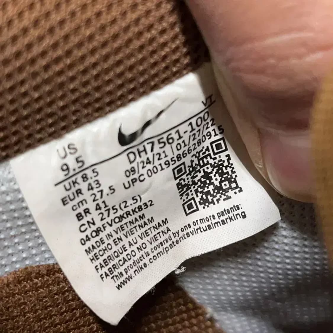 나이키 에어 포스 1 로우  피칸 스니커즈 275 E01259 상품이미지5