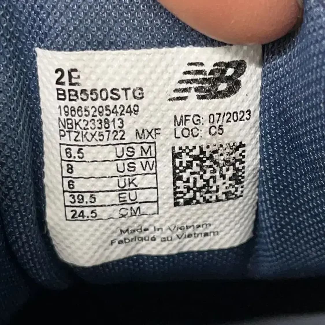 뉴발란스 550 스니커즈 운동화 245 E01272 상품이미지5