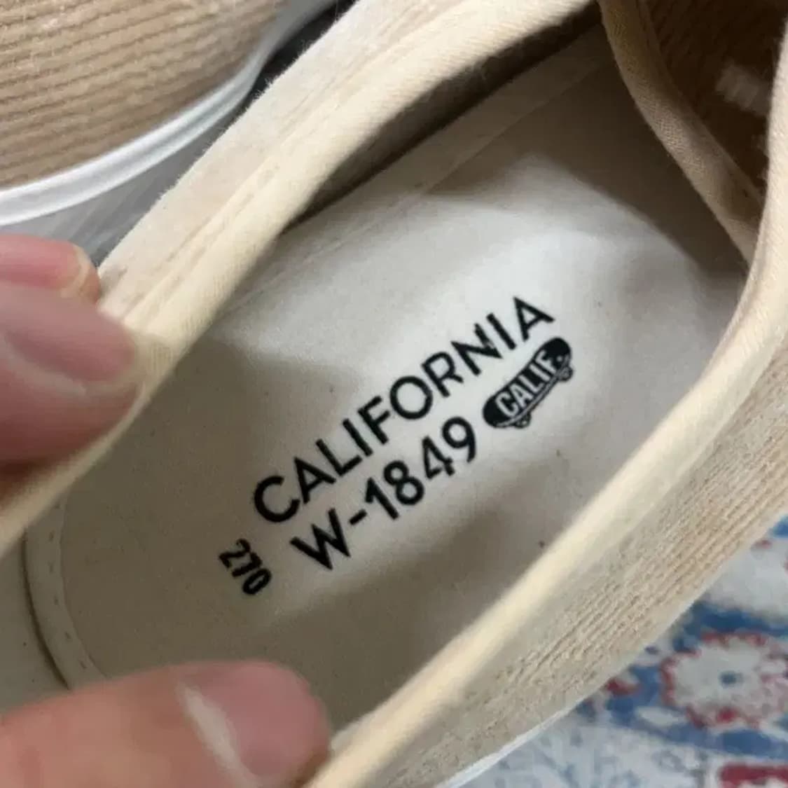 후아유 코듀로이 스니커즈 운동화 270 E01276 상품이미지6