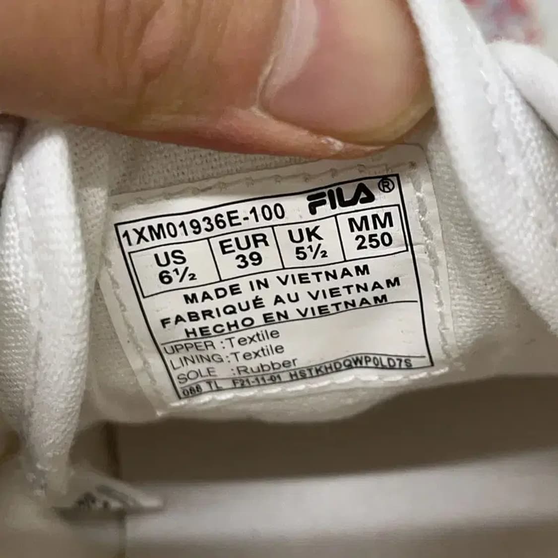 필라 스캔라인 EXP 스니커즈 운동화 250 E01277 상품이미지5