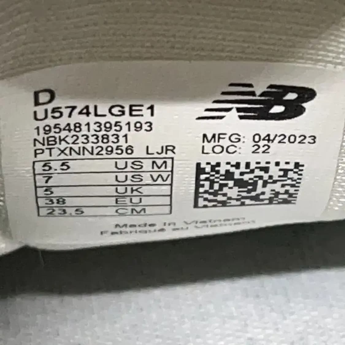 뉴발란스 574 스니커즈 운동화 235 E01283 상품이미지5