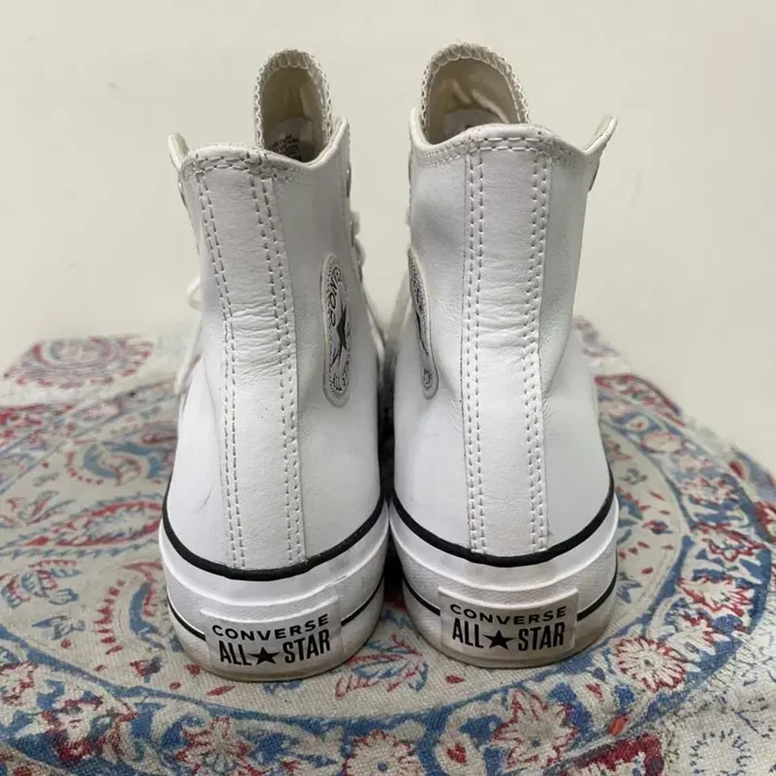 컨버스 척테일러 올스타 리프트 화이트 하이탑 스니커즈 240 E01284 상품이미지2