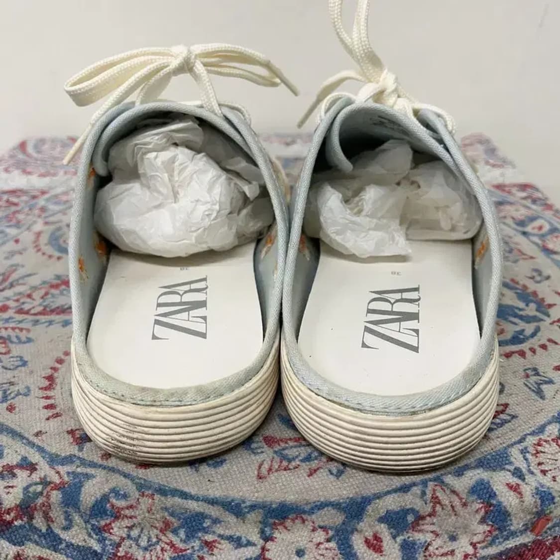 자라 ZARA 플라워 뮬 스니커즈 245 E01285 상품이미지2