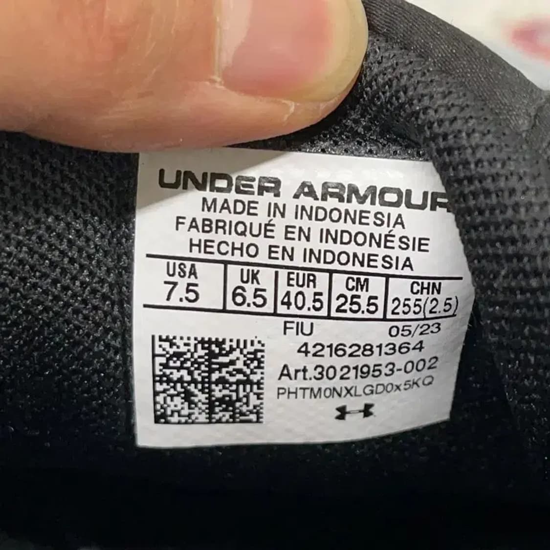 언더아머 UA 마이크로 G 퍼수트 러닝화 운동화 255 E01303 상품이미지5