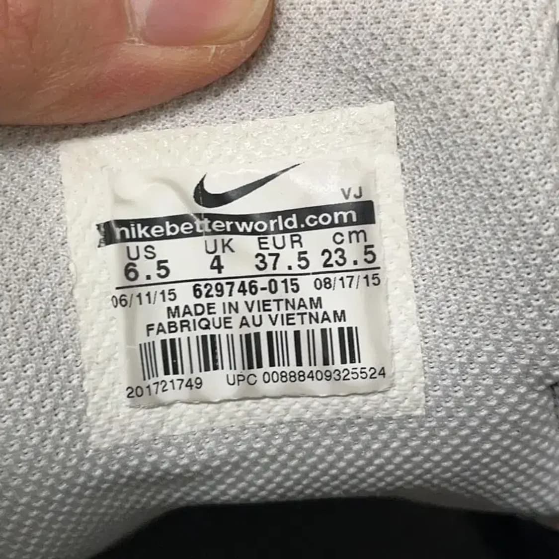 나이키 에어포스 스카이 하이 스니커즈 키높이 신발 235 E01315 상품이미지5