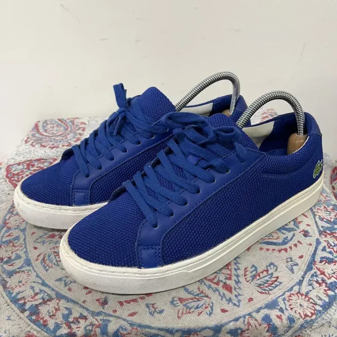 라코스테 캐주얼 블루 스니커즈 운동화 UK7 E01331 상품이미지1