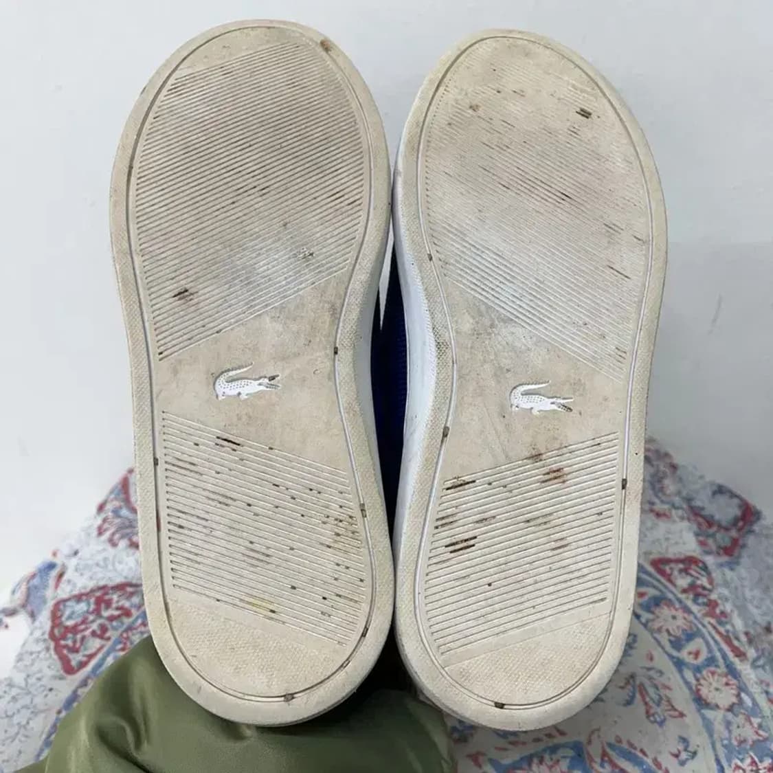 라코스테 캐주얼 블루 스니커즈 운동화 UK7 E01331 상품이미지4