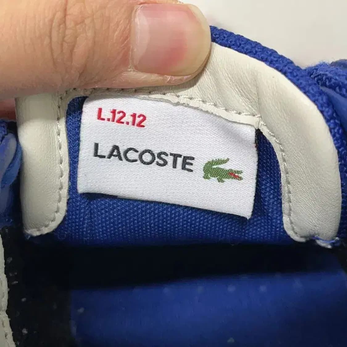 라코스테 캐주얼 블루 스니커즈 운동화 UK7 E01331 상품이미지5