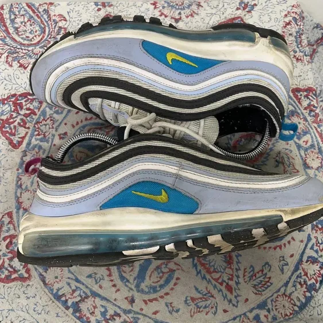 나이키 에어맥스 97 블루 위스커 화이트 스니커즈 250 E01347 상품이미지3