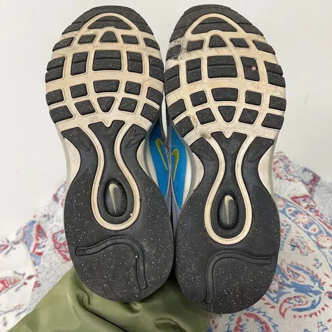 나이키 에어맥스 97 블루 위스커 화이트 스니커즈 250 E01347 상품이미지4