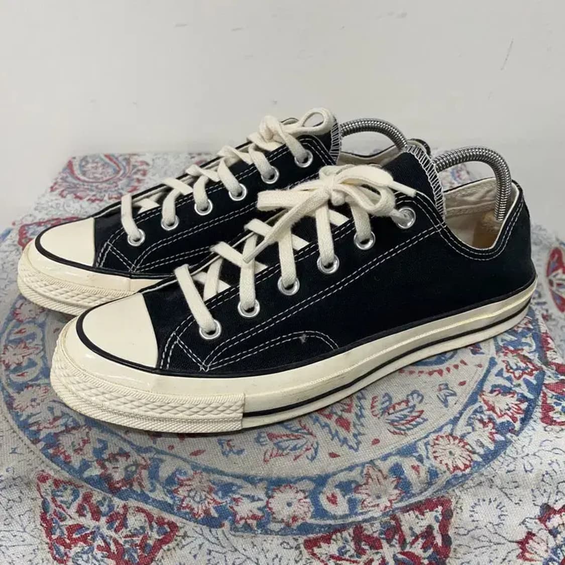 컨버스 척 70 클래식 로우 블랙 스니커즈 265 E01363 상품이미지1