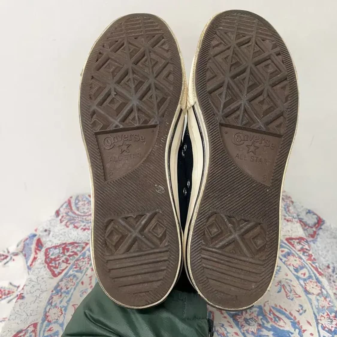 컨버스 척 70 클래식 로우 블랙 스니커즈 265 E01363 상품이미지4