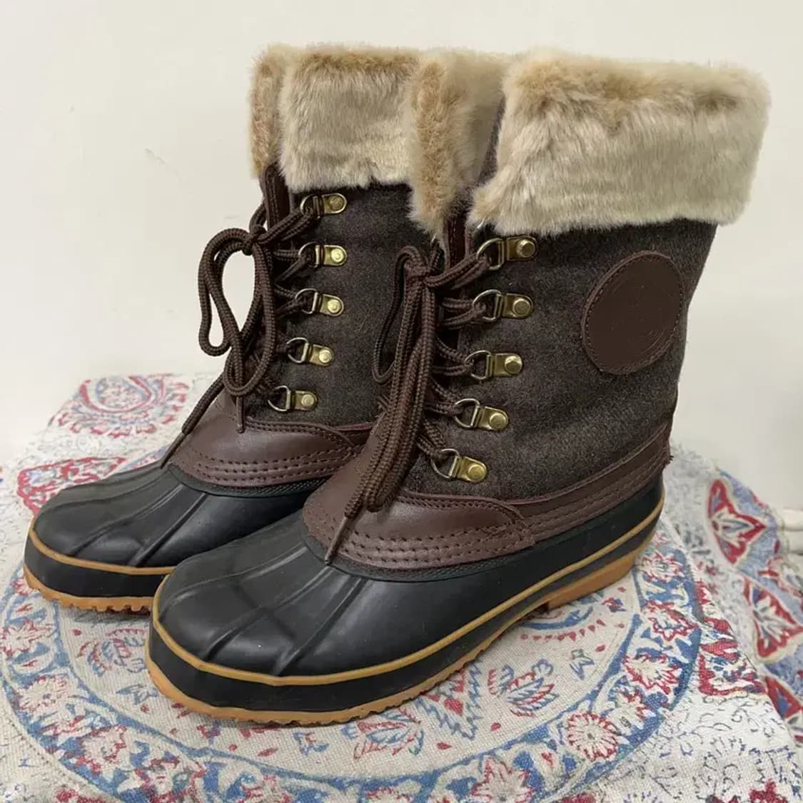 플라잉독 여성용 덕부츠 방한부츠 털신발 겨울신발 240 E01364 상품이미지1