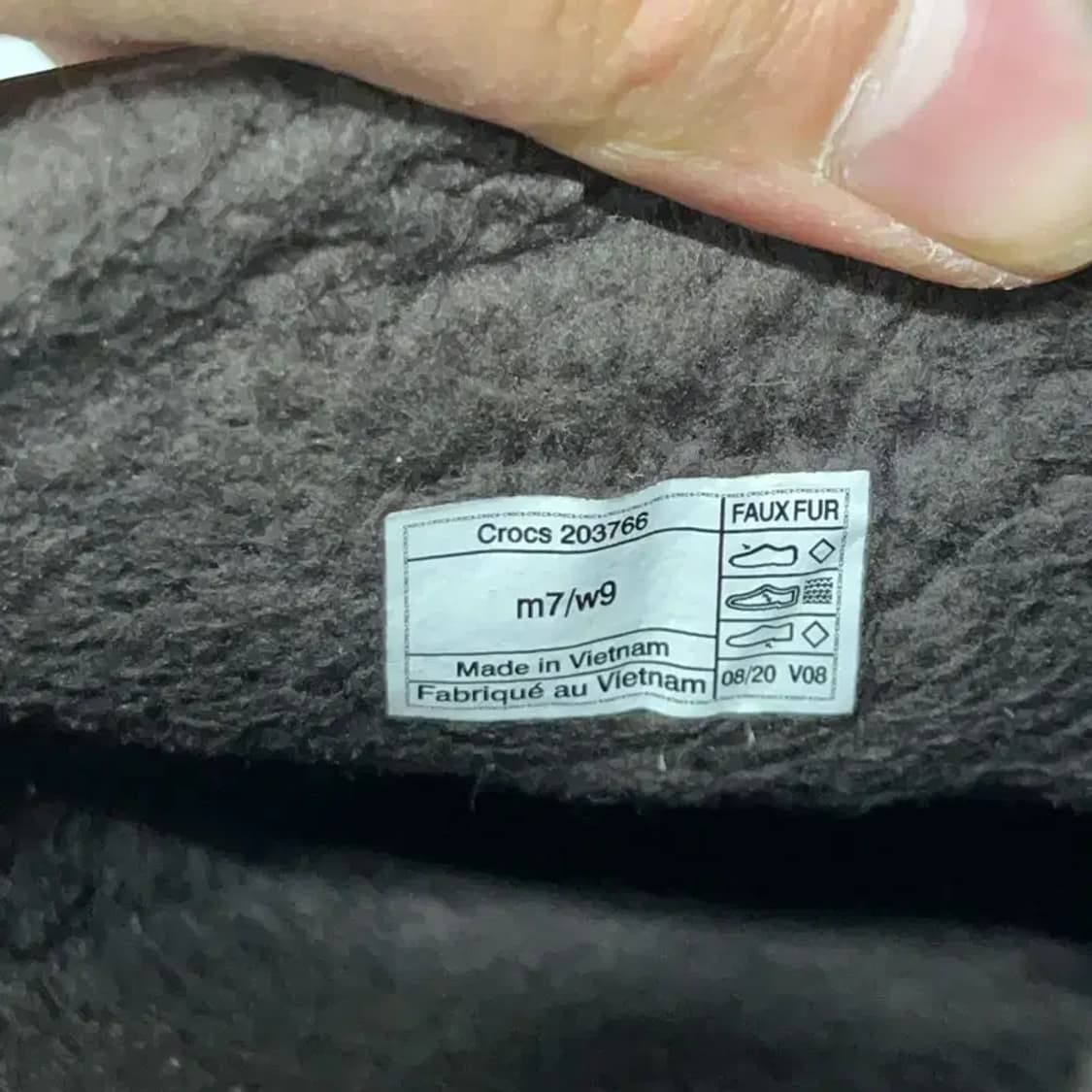 크록스 윈터 클로그 슬립온 털슬리퍼 W9 E01376 상품이미지6